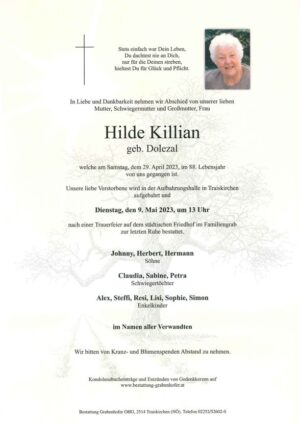 Portrait von KILLIAN Hilde
