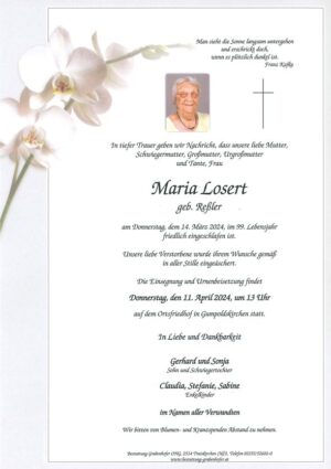 Portrait von LOSERT Maria