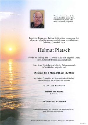 Portrait von PIETSCH Helmut