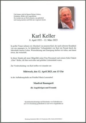 Portrait von KELLER Karl
