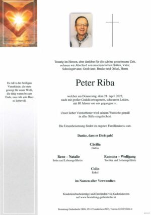 Portrait von RIBA Peter