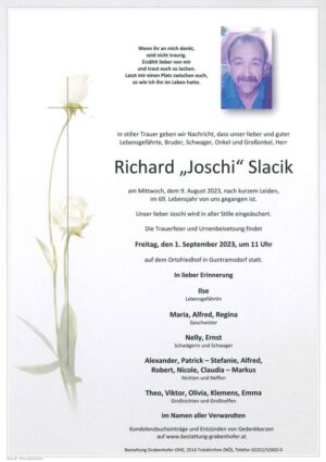 Portrait von SLACIK „Joschi“ Richard