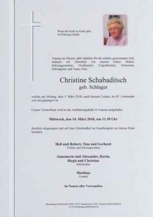 Portrait von SCHABADITSCH Christine